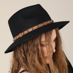 Gold Studded Fedora